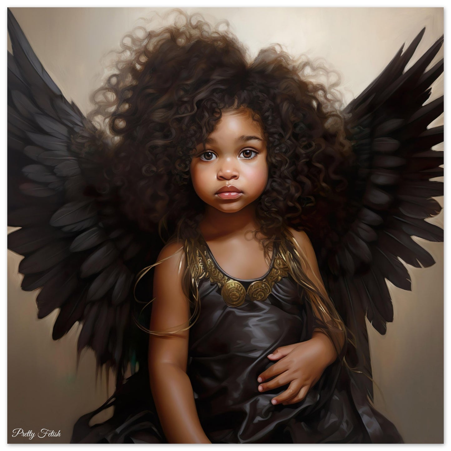 Innocent Little Black Angel Poster