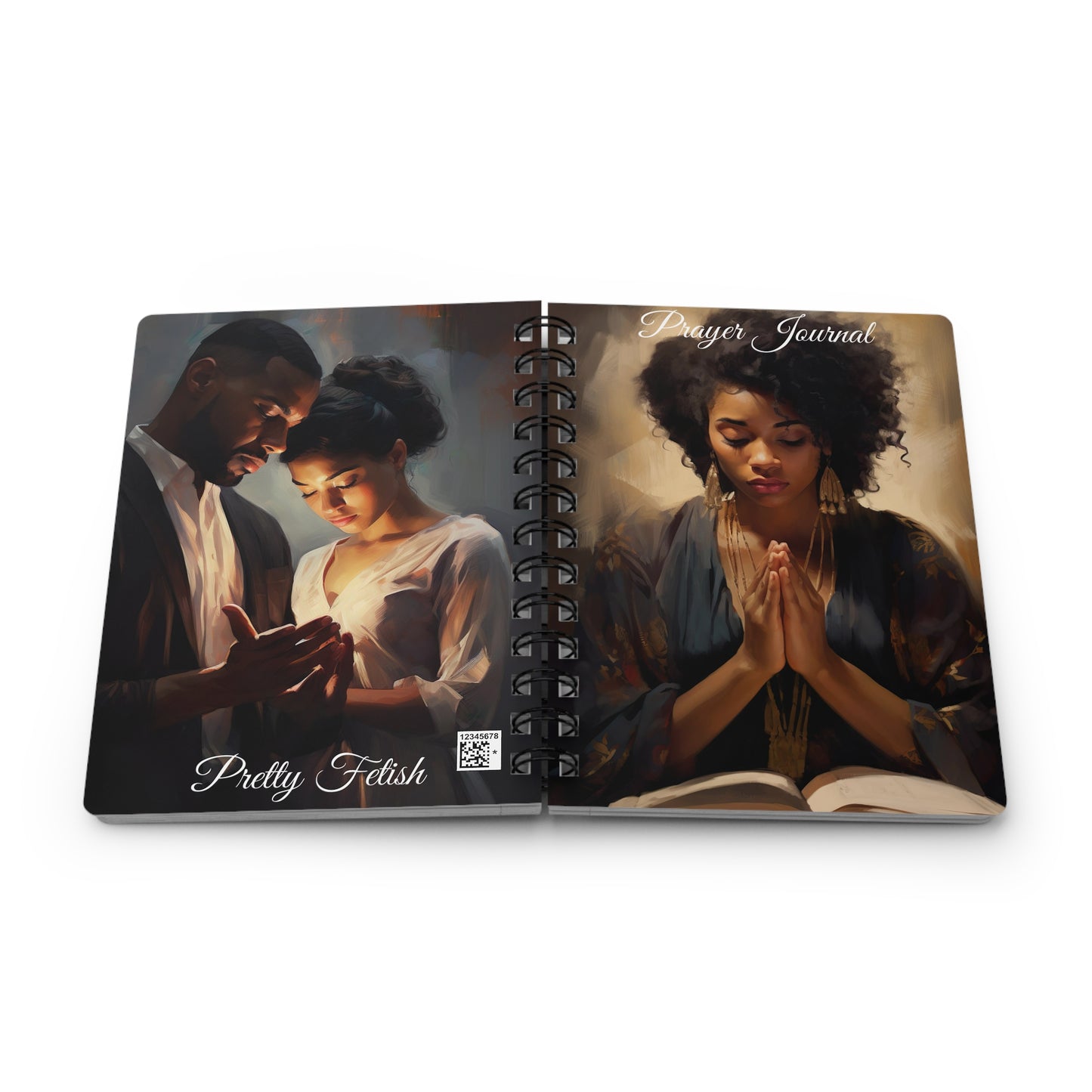 Black Woman Prayer Notebook Spiral Bound