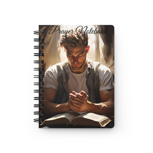 White Man Prayer Notebook Spiral Bound