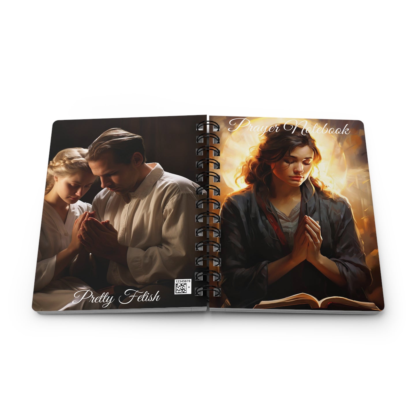 White Woman Prayer Notebook Spiral Bound