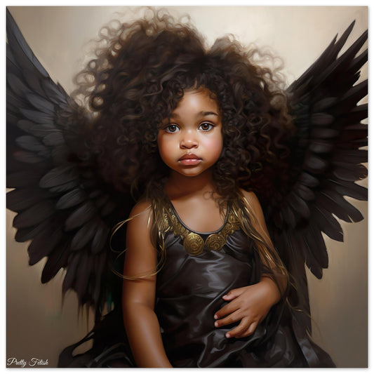 Innocent Little Black Angel Poster