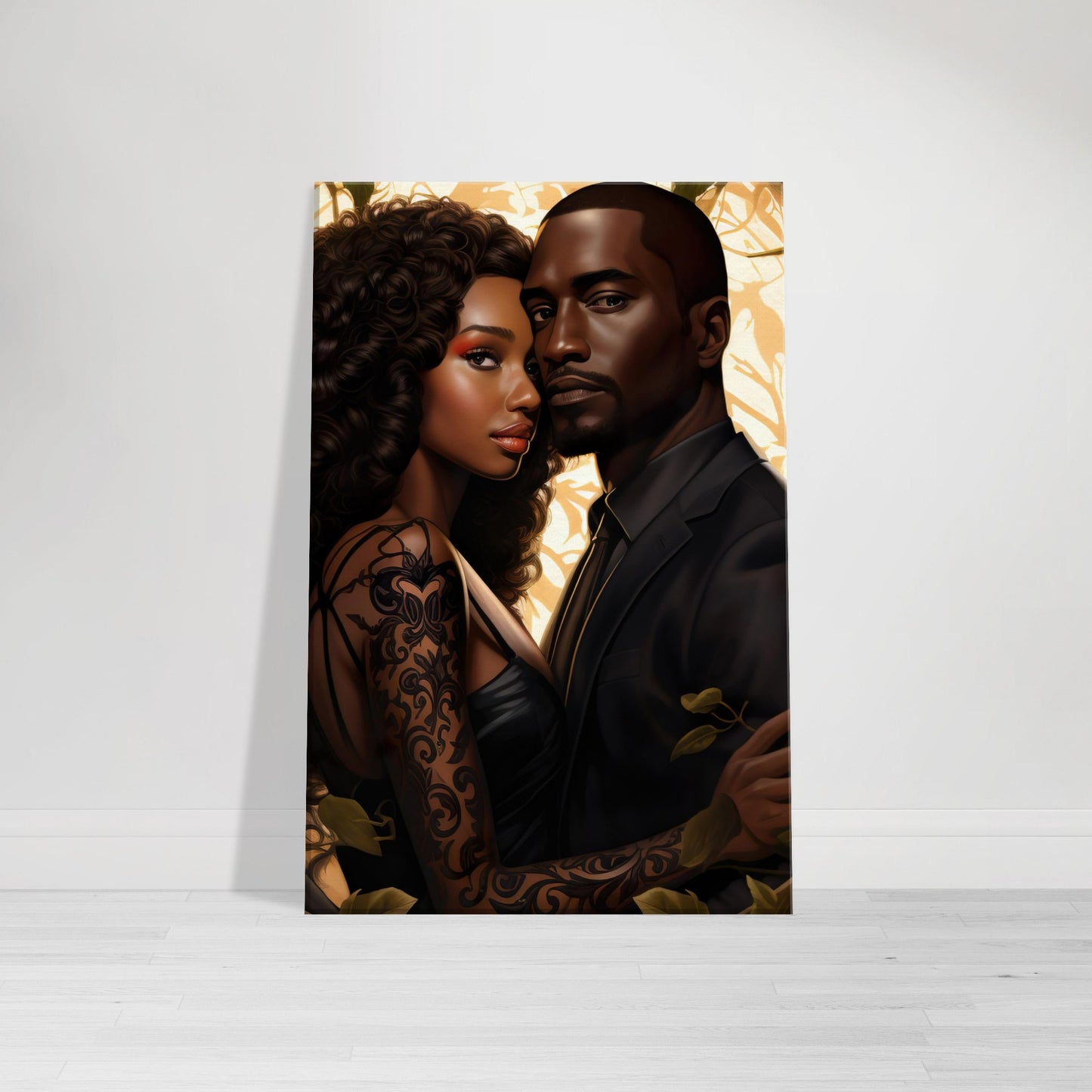 Black Adam and Eve Canvas