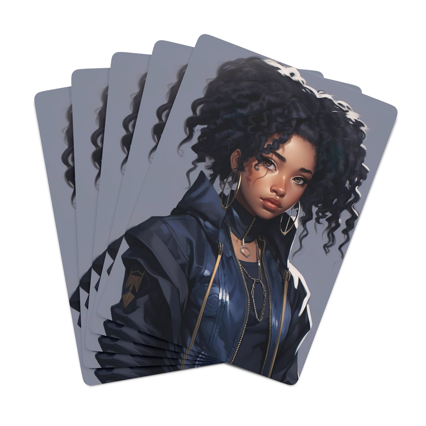 Custom Anime Girl Poker Cards