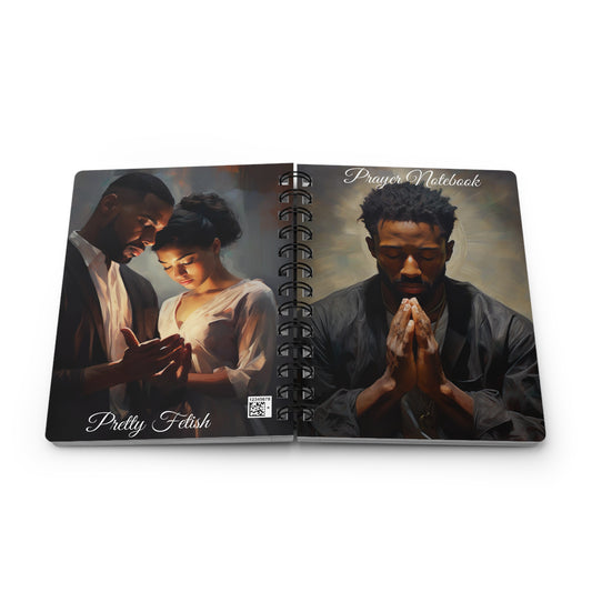 Black Man Prayer Notebook Spiral Bound