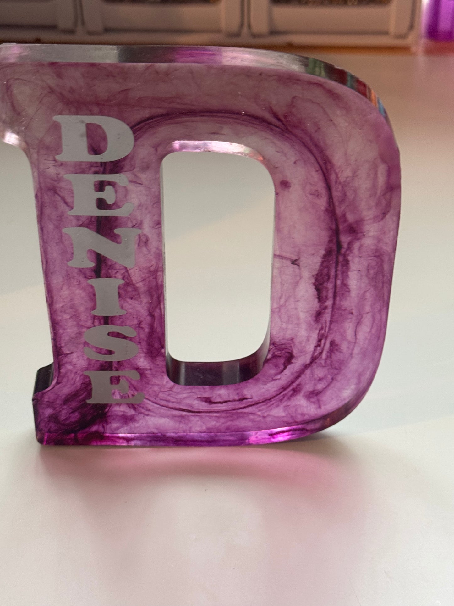 Large Resin Letter