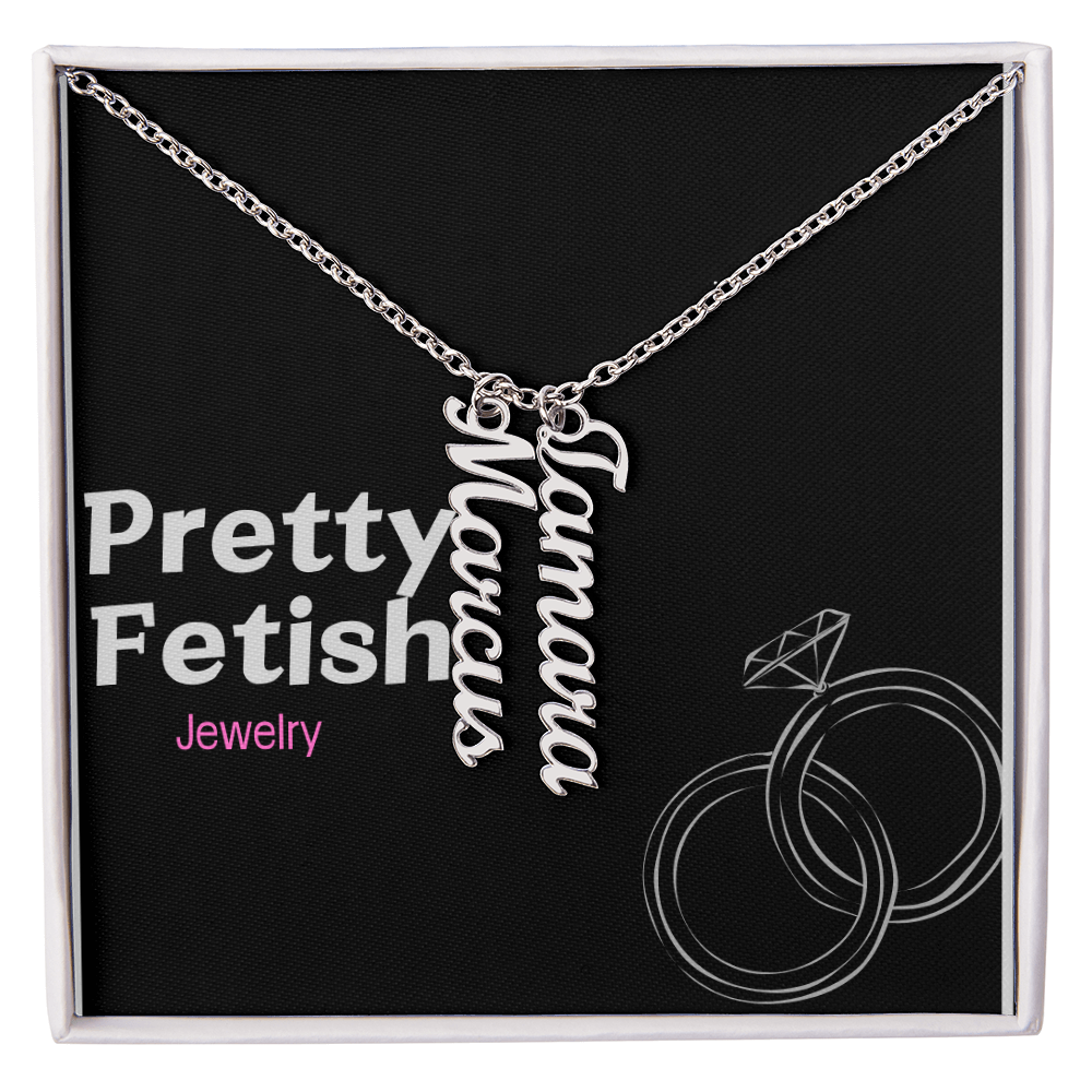 Multi Vertical Name Necklace