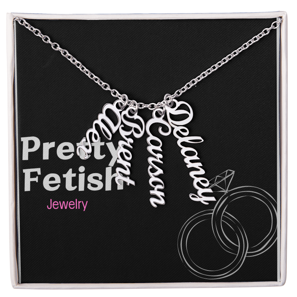 Multi Vertical Name Necklace