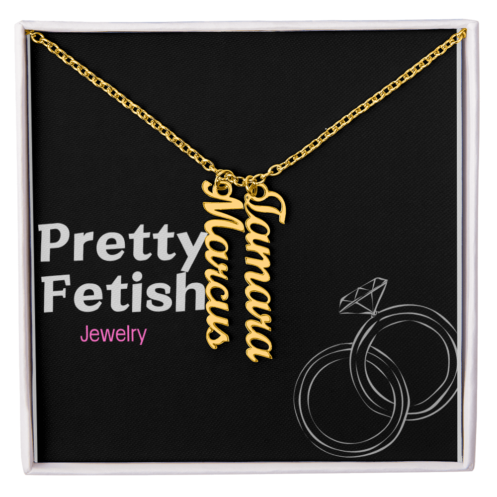 Multi Vertical Name Necklace