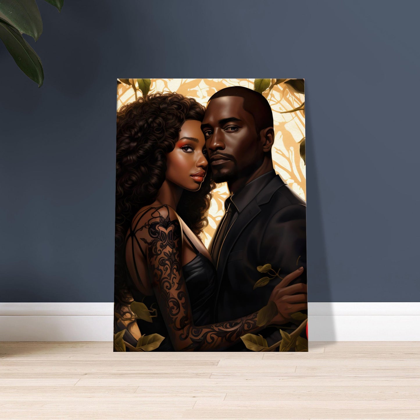 Black Adam and Eve Canvas