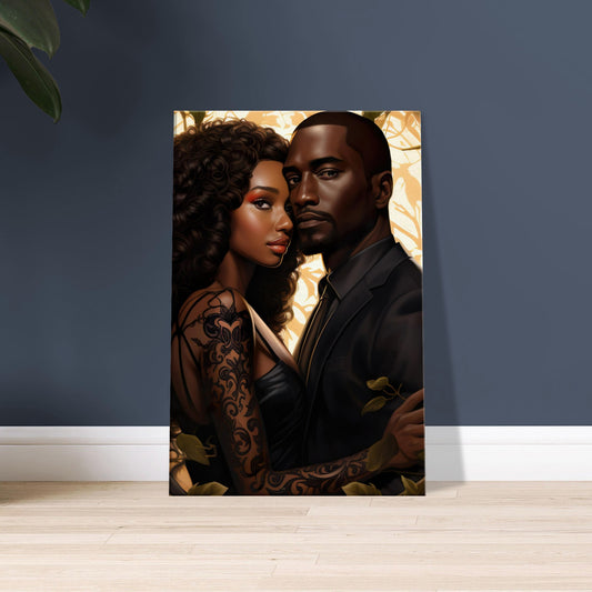 Black Adam and Eve Canvas