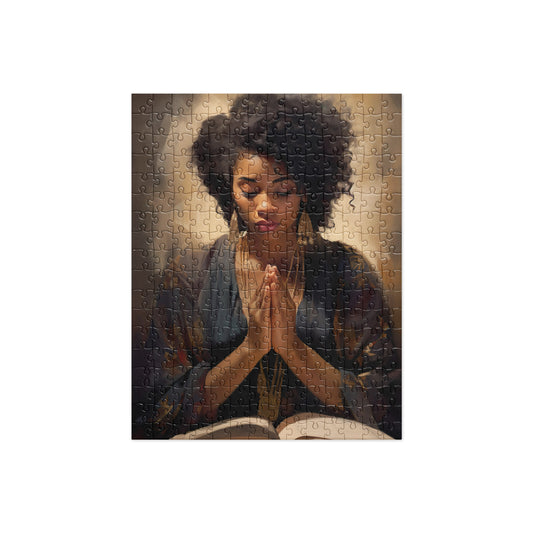 The Praying Black Woman Jigsaw Puzzle