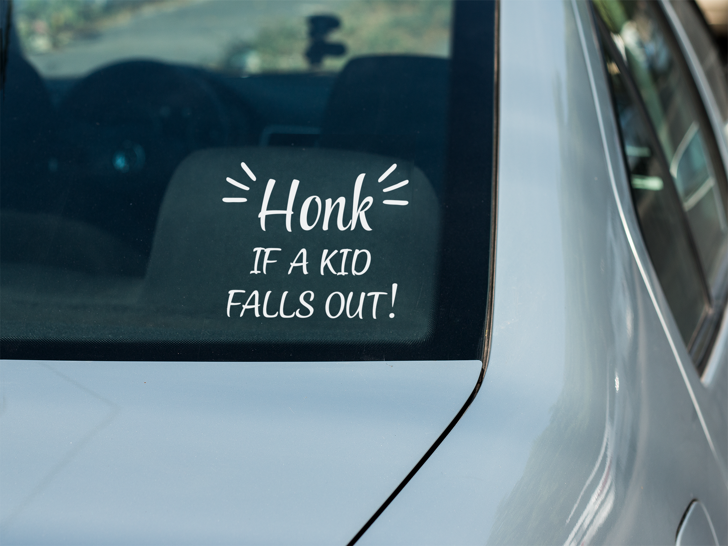 Honk If A Kid Falls Out! Decal